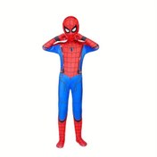 Resim Erkek Kız Çocukları için Örümcek Adam Kostümü Süper Kahraman Tulumu - Miles Morales Spider-Man Cosplay Zentai Body, 3D Stilinde Cadılar Bayramı Kıyafetleri 