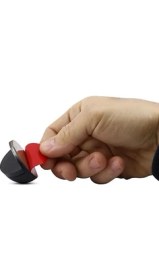 Resim Leaf Shop 5 Adet Yarımay Kapı Stoperi Tamponu Kendinden Yapışkanlı Kapı Stopu Mat Siyah 