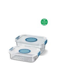 Resim Seoul Buzdolabı Ürün Saklama Kabı 2'li Set 1200-2000 Ml. Çok Renkli 
