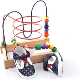 Resim Şirin Bebe 3132 Ortopedik Erkek Bebek İlk Adım Ayakkabı Sandalet 001 