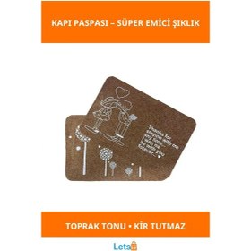 Resim Süper Emici Dayanıklı Modern Kapı Paspası Kir Tutmaz Ve Kolay Temizlenir 1 Adet 