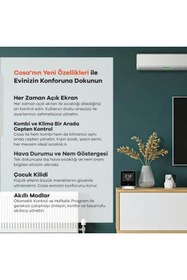 Resim Cosa Akıllı Oda Termostatı Kablosuz Kombi ve Klima Kontrolü v5 - Beyaz 
