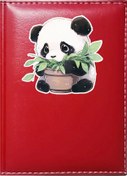 Resim Promosyon Denizi Sevimli Panda 2 Görselli Kırmızı Ruhsat Kabı 