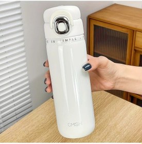 Resim Willowhaven Beyaz 520ml Paslanmaz Çelik Termos Spor Matarası Pipetli Fantastik Tema Sevgililer İçin 