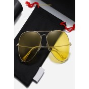 Resim Mastercar Rayban Model Anti Far Gece Sürüş ve Sis Gözlüğü Fermuarlı Gözlük Kılıfı Hediyeli 