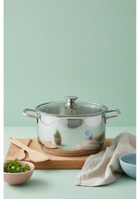 Resim Gökdil Bonera Omega 26x14 Cm 18/10 Tekli Derin Paslanmaz Çelik Tencere Gümüş 