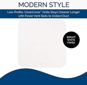 Resim Broan-NuTone BROAN NuTone FG701S Evrensel Temiz Kılıf Banyo Egzoz Yükseltme Izgara Kapağı, Beyaz Banyo Fanı 