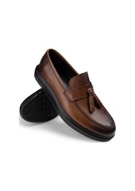 Resim Deery Hakiki Deri Taba Rengi Loafer Erkek Ayakkabı - 01587mtbap05 Taba 