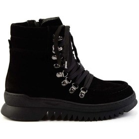 Resim Siyah Leather Kadın Bot & Bootie K02032150502 Siyah 