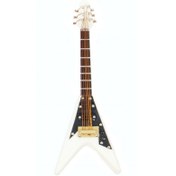 Resim Agifty Beyaz V Elektro Gitar Magnet (10 Cm) 