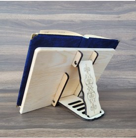 Resim Münzevi Masaüstü Ahşap Rahle/tablet/kitap Tutucu-model002 