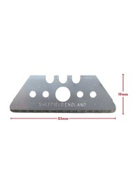 Resim Vip-tec Vt874000-8 19x53mm Yuvarlak Köşeli Trapez Maket Bıçağı Yedeği 10 Adet 