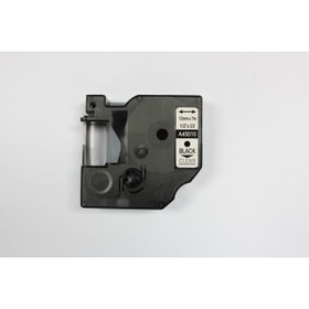 Resim OEM PRINTPEN DYMO D1 45010 SEFFAF ETIKETE SIYAH (12mm x 7m) 