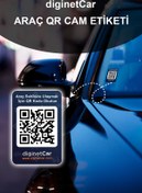 Resim diginetcar Araç Karekod Cam Etiketi (QR KOD KİMLİK - ARAÇ NUMARATÖRÜ - QR CODE STİCKER - KAREKOD CAM ETİKET) 