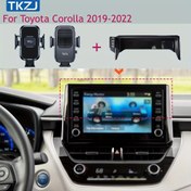 Resim TKZJ Ayarlanabilir Corolla E210 (2019-2022) için Araba Telefon Tutucu - Su Geçirmez ABS Gösterge Paneli Montajı, 8/9 İnç Ekranlara Uygun, Kolay Kurulum, Sol El Sürücü Uyumluluğu 