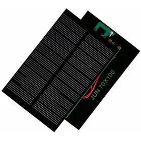 Resim Küçük Mini Güneş Paneli 7Cmx10Cm 6 Volt 0,15 Amper + Ve - Uç Kabl 