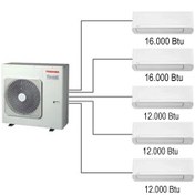 Resim Toshiba 5M Multi Split Klima 16.000+16.000+12.000+12.000+12.000 BTU/h 