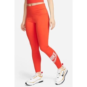 Resim Nike One Training High Rise Leggings Yüksek Belli Toparlayıcı 2cepli Turuncu Tayt 