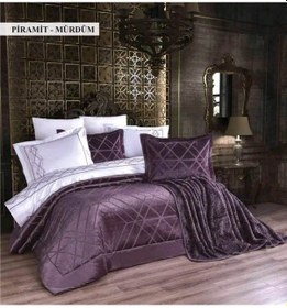 Resim Pierre Cardin 10 Parça Çeyiz Seti-piramit Mürdüm Mürdüm 