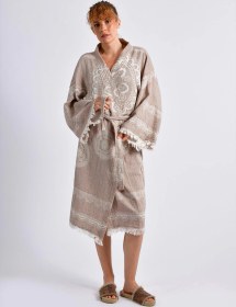 Resim Brandsmithshop Bej Mandala Kimono Çok Renkli 