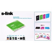 Resim S-link SLX-A76 Usb 2.0 İnce Tasarım Yeşil Kart Okuyucu 