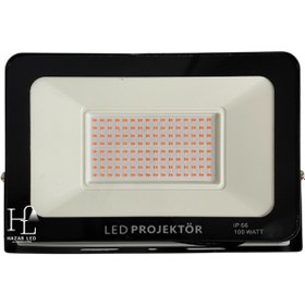 Resim Hazar Led 220 Volt 100 Watt Tablet Projektör Grow Led Full Spectrum SMD Led Projektör (Bitki Yetiştirme Ledi) 