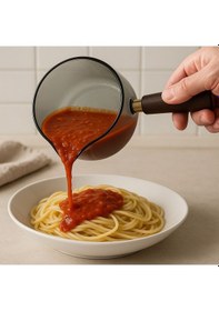 Resim Qerhome Borosilikat Cam Akasya Saplı Cam Kapaklı Minichef Sosluk Füme 550 Ml Füme 
