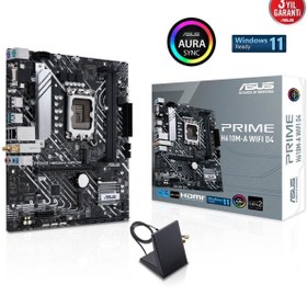 Resim ASUS Prıme H610m-a Wıfı D4 Ddr4 Hdmı Dp Pcıe 16x V4.0 1700p Matx 