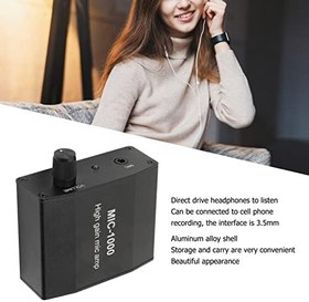 Resim LBEC TaşıNabilir KulaklıK AmplifikatöRü, 1000X KulaklıK AmplifikatöRü ALC Sunumlar için ŞArkıCıLar için Otomatik Seviye Kontrolü 