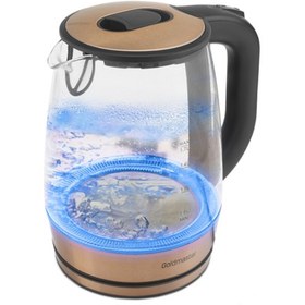 Resim Goldmaster Honey Paslanmaz Çelik 2200W 1.7 Litre Cam Kettle Bakır 