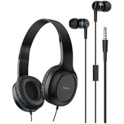 Resim Skycity Hoco W24 Mıkrofonlu Bağcıklı Kulaklık Seti - Mavi, Kompakt Ve Taşınabilir, Eğlenceli Dinleme Deneyimi 10.1" 