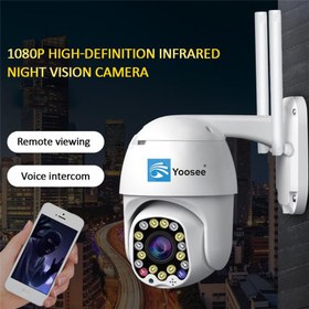 Resim Wifi Kablosuz Ip Kamera 360+ÇİFT ANTEN+1080P Speed Dome Ptz 2mp FULL HD YS-06PLS 