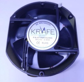 Resim Fan 24V 0,65Amp Plastik Kanat 172x150x51-3  KF17251D24HS Krafe 