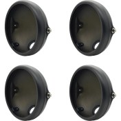 Resim 4x Motosiklet 7 Inç LED Far Montaj Konut Braketi Far Başkanı Işık Konut Kapak Kova Deniz Feneri (Yurt Dışından) 