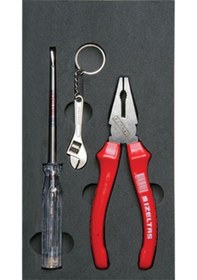 Resim İzeltaş Pense Ve Kontrol Kalemi 2'li Set Anahtarlıklı 3020001002 