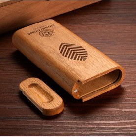 Resim Cigarloong Sedir Ağacı Humidor, 3 Parmak Kapasiteli Taşınabilir Puro Kutusu Puro Aksesuarları 