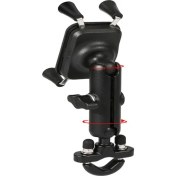 Resim Motowolf USB Şarj Soketli Gidon Bağlantılı Telefon Tutucu 