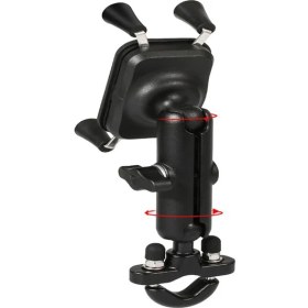 Resim Motowolf USB Şarj Soketli Gidon Bağlantılı Telefon Tutucu 