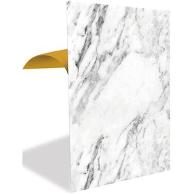 Resim Tink Kendinden Yapışkanlı Beyaz Mermer Desenli Pvc Panel 41x62 Cm 