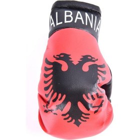 Resim 2 Adet/çift Mini Boks Eldiveni Araba Kolye Düz Renk Minyatür Boks Eldiveni 