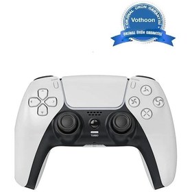 Resim T29 P4 Plus Bluetooth Titreşimli Ps4/ps5 Uyumlu Pc Telefon Joystick Kablosuz Oyun Kolu 