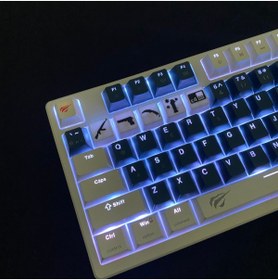 Resim PUREYSMA CS Temalı 5’li Oyuncu Keycap Seti – Cherry MX Uyumlu (1-5) Tuş – Siyah & Beyaz Renk Seçenekli 