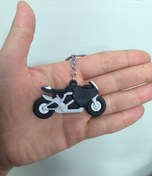 Resim Silikon Kaliteli Motosiklet Anahtarlığı Esnek, Dayanıklı Ve Şık Tasarım Siyah 