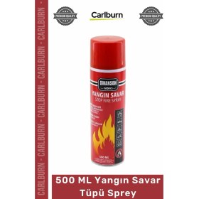 Resim Carlburn #yangıntüpü 500ML Stop Fire Araç Ev Ofis Tipi Taşınabilir Güvenli Söndürücü Yangın Savar Tüpü Sprey 
