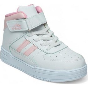 Resim Ndrops 09-24 Deri Outdoor Kız Çocuk Spor Bot Beyaz Pembe 26-30 Beyaz 