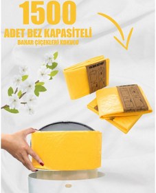 Resim Korbell 16 Lt Kirli Bebek Bezi Kovaları İle Uyumlu 1500 Bez Kapasiteli Bahar Çiçekleri Kokulu Yerli Çöp Poşeti 