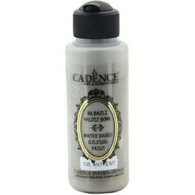Resim Cadence Su Bazlı Yaldız Metalik Boya 120ml 105 Antrasit 