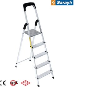 Resim Saraylı Alüminyum Merdiven 4+1 5'li 