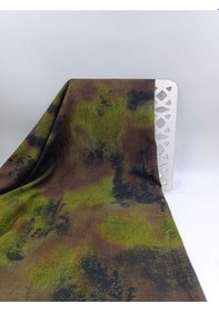 Resim Batik Desenli Kaşmir Viskon Kumaş 