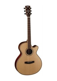 Resim Cort As-s5 Nat All Solid Tamamı Masif Elektro Akustik Gitar Profesyonel Masif Sitka Ladin Kapak, Masif Gül Ağacı Arka/yanlar Ve Fishman Elektronik Sistemi 